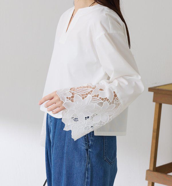  「刺繍レースブラウス」|シャツ・ブラウス|