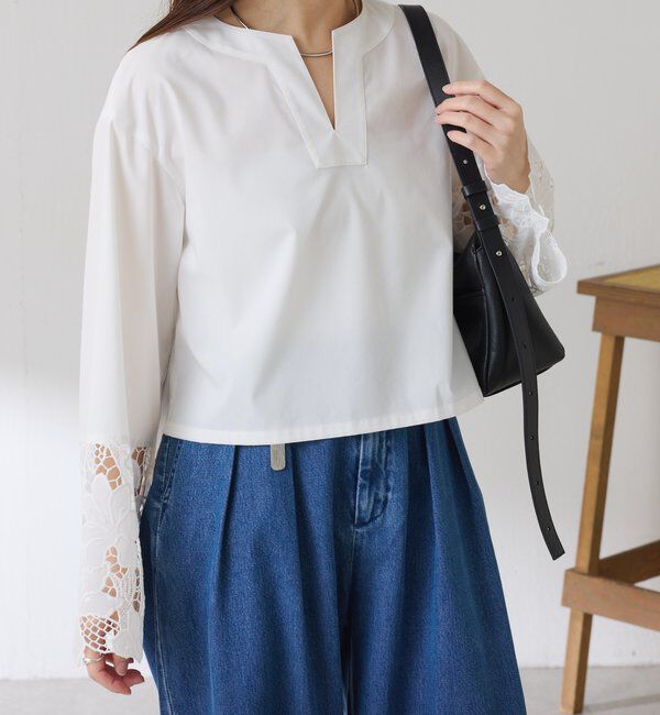  「刺繍レースブラウス」|シャツ・ブラウス|