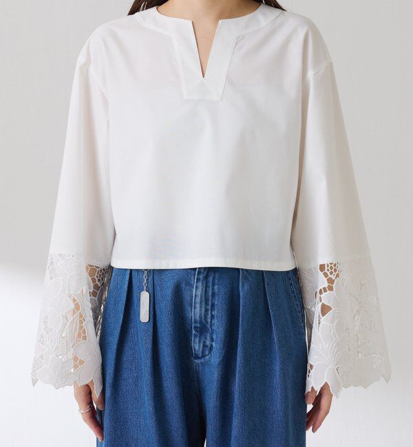  「刺繍レースブラウス」|シャツ・ブラウス|