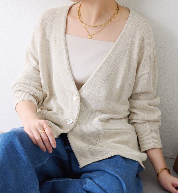  「コットン混カーディガン」|ニット・セーター|