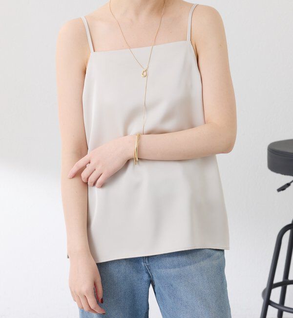  「2WAY サテンキャミソール」|シャツ・ブラウス|
