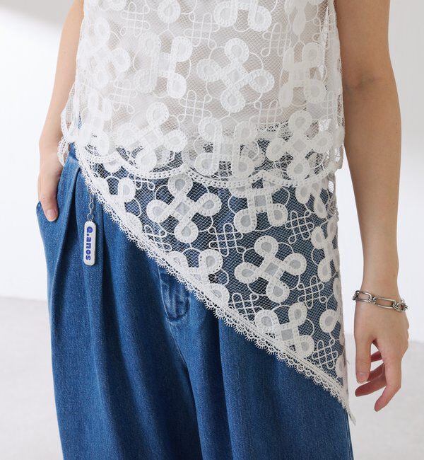  「モチーフレースバブーシュカ」|マフラー|