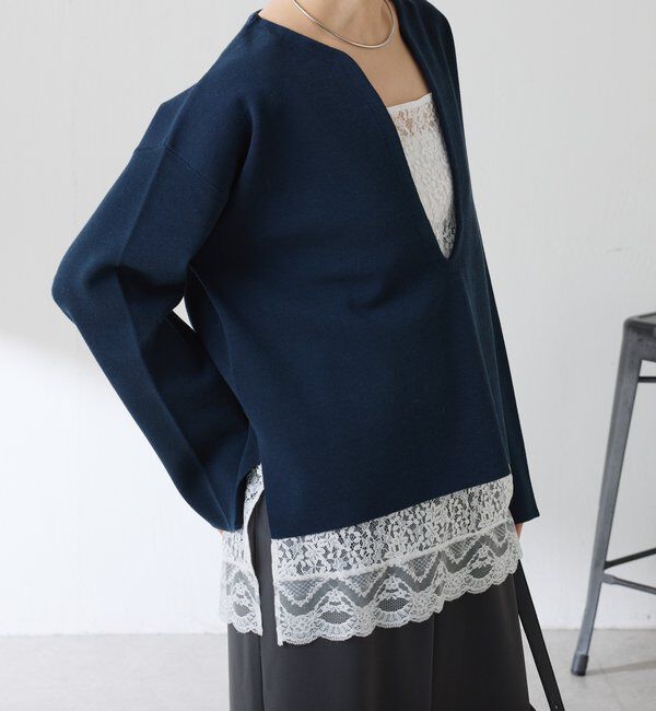  「スカラップレースキャミソール」|シャツ・ブラウス|
