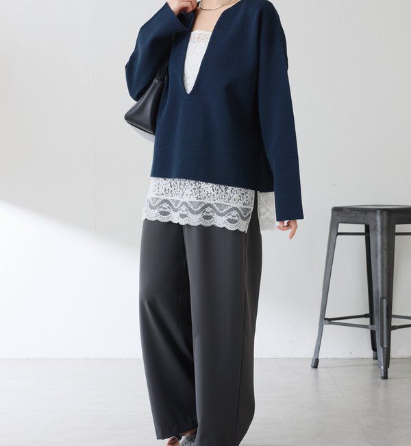  「スカラップレースキャミソール」|シャツ・ブラウス|