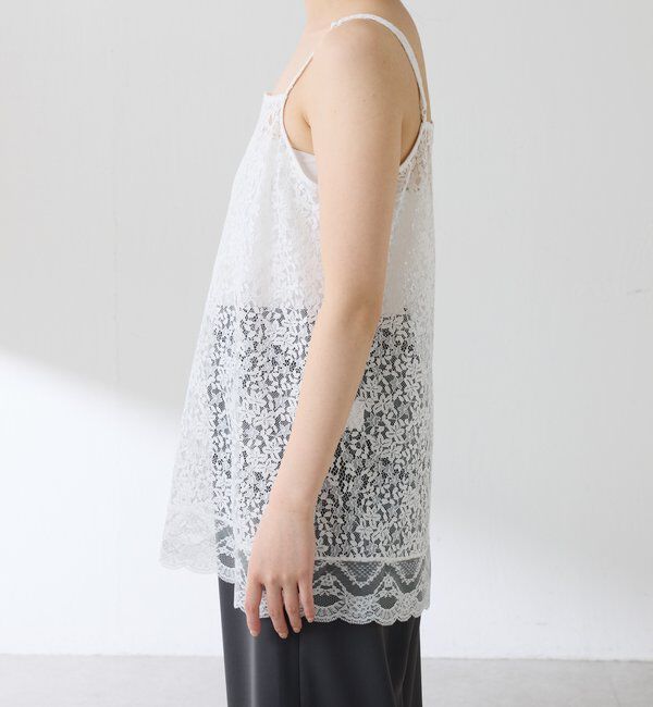  「スカラップレースキャミソール」|シャツ・ブラウス|