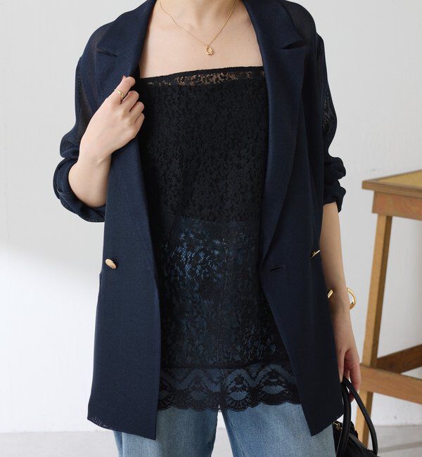  「スカラップレースキャミソール」|シャツ・ブラウス|