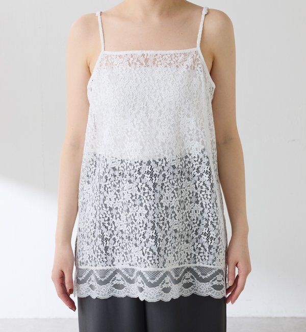  「スカラップレースキャミソール」|シャツ・ブラウス|