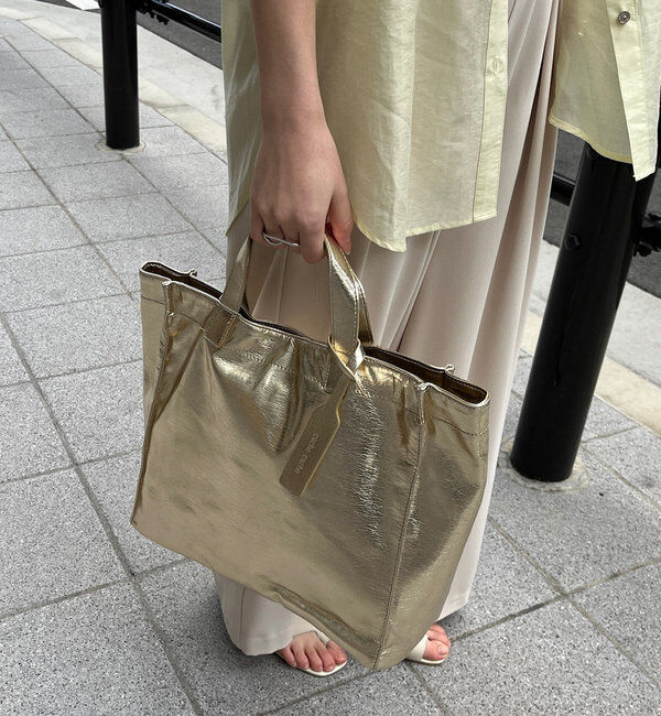  「【新色追加】【WEB限定】 ソフトメタリックショッパー」|トートバッグ|
