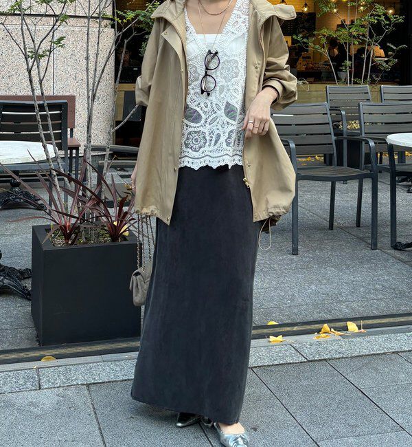  「刺繍前後2WAYレースタンク」|シャツ・ブラウス|