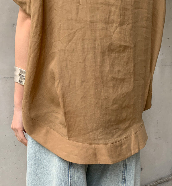  「リネンドロストフレンチシャツ」|シャツ・ブラウス|