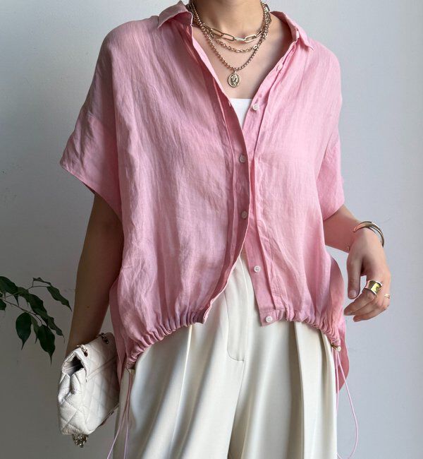  「リネンドロストフレンチシャツ」|シャツ・ブラウス|