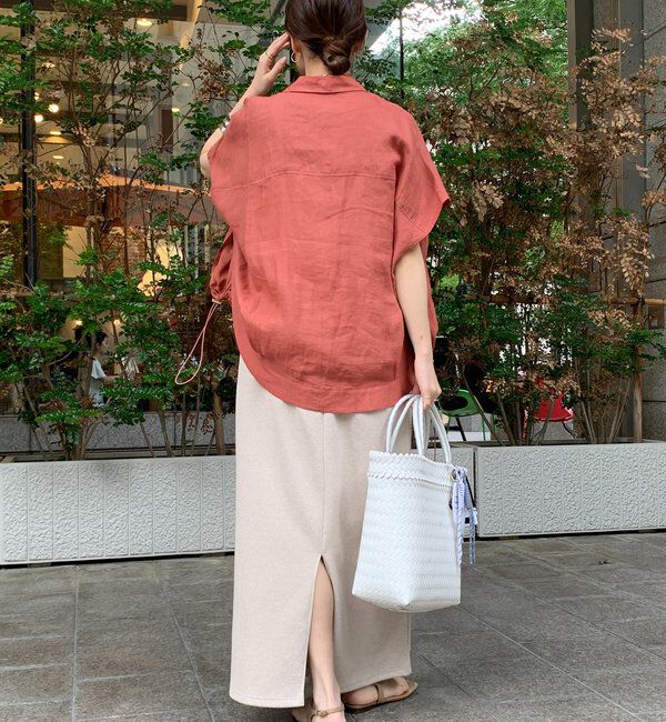  「リネンドロストフレンチシャツ」|シャツ・ブラウス|