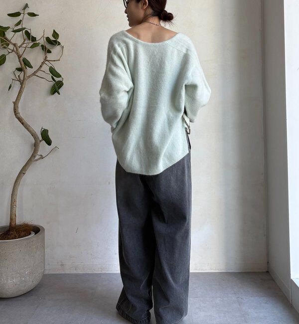  「【新色追加】デニムワイドイージーパンツ」|デニム|