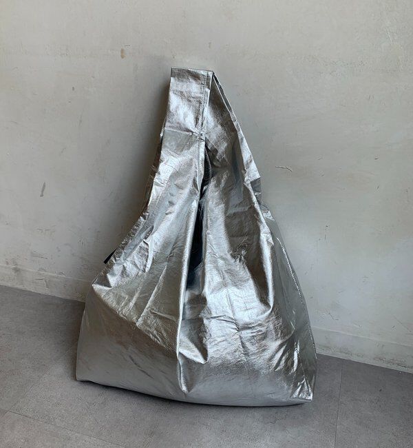  「25HO STANDARD BAGGU メタリック」|トートバッグ|シルバー