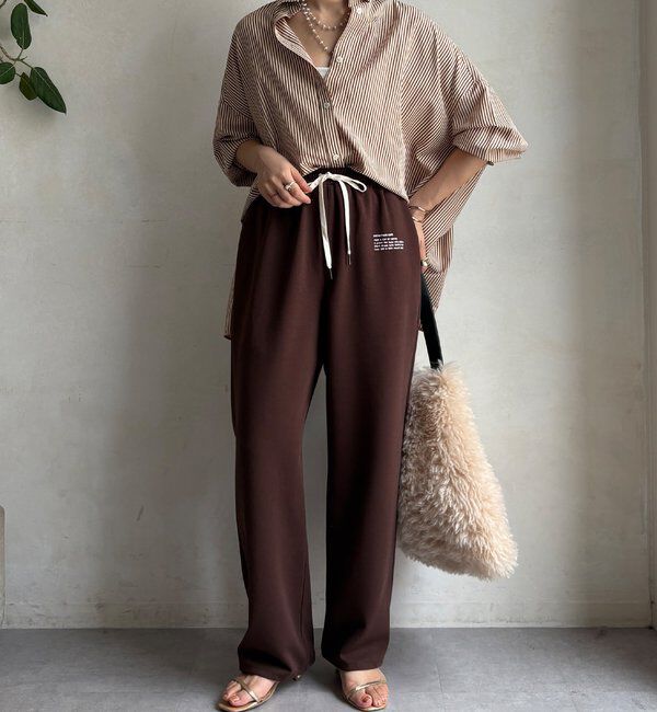  「【WEB限定】ロゴトラックパンツ」|チノ|