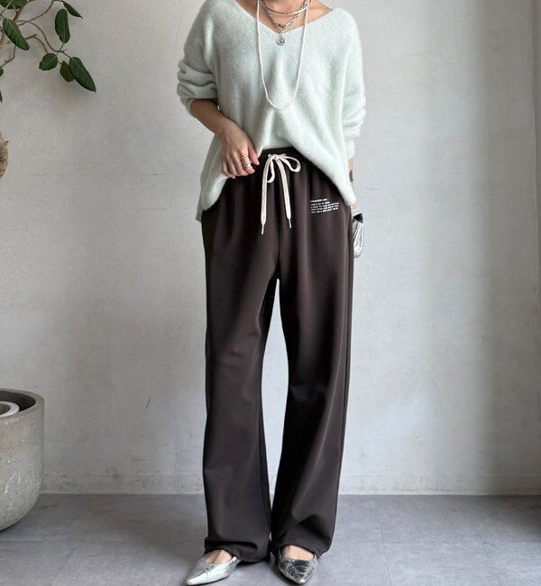  「【WEB限定】ロゴトラックパンツ」|チノ|