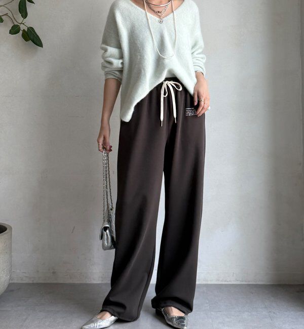  「【WEB限定】ロゴトラックパンツ」|チノ|