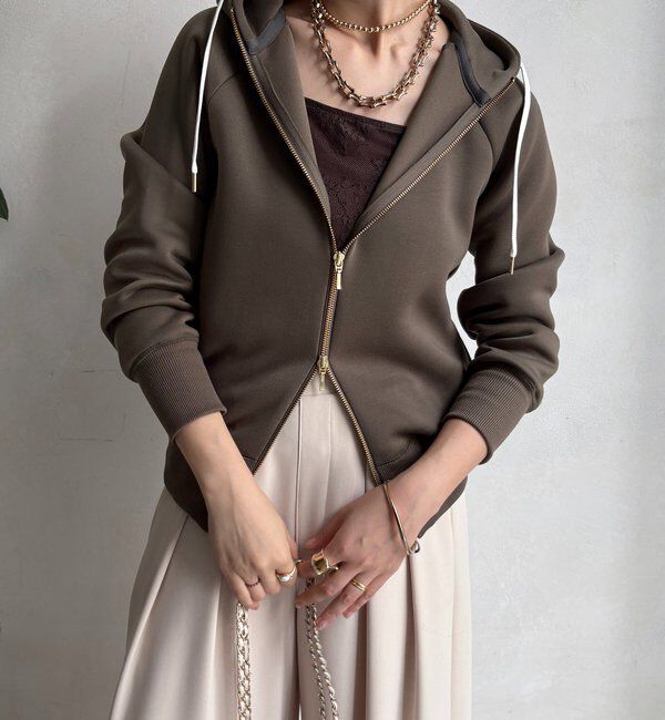  「プラムダンボールジップフーディー」|Tシャツ・カットソー|