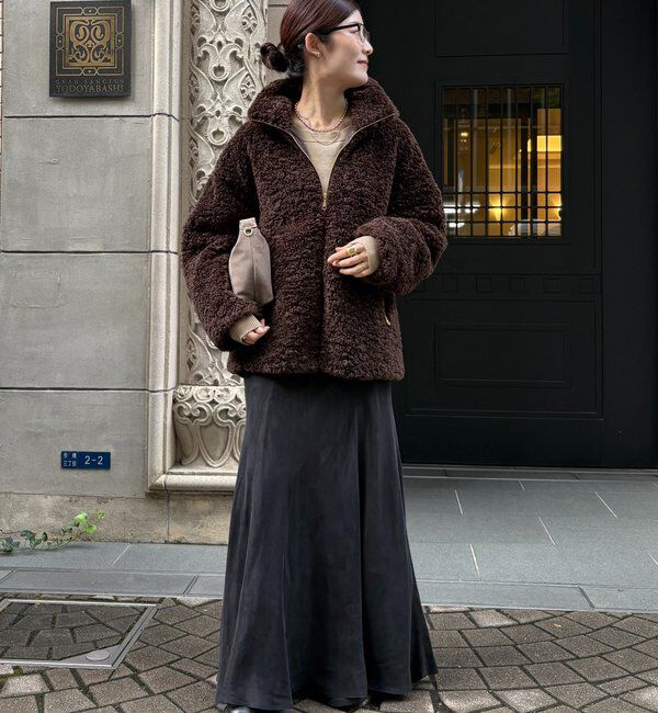  「【インフルエンサーOKOCHI企画】ボアブルゾン」|その他|