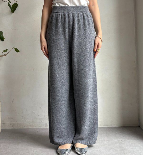  「メリノウール100％ニットパンツ」|チノ|