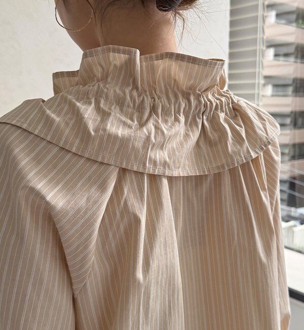  「【WEB限定】フリルカラーラグランブラウス」|シャツ・ブラウス|