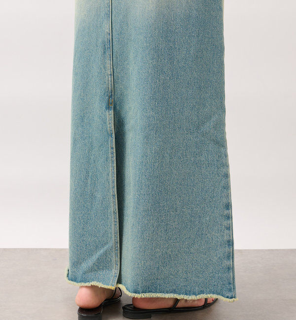  「【MONN.:.(モン)】LOOSE DENIM SKIRT」|スカート|