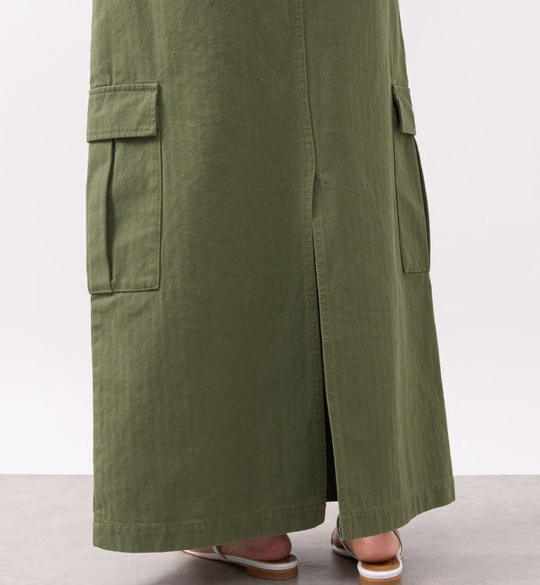  「【MONN.:.(モン)】カーゴマキシスカート」|スカート|