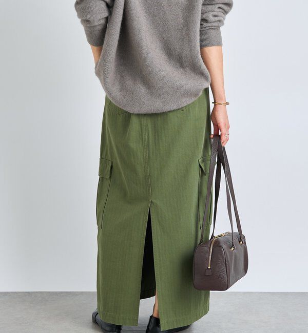  「【MONN.:.(モン)】カーゴマキシスカート」|スカート|