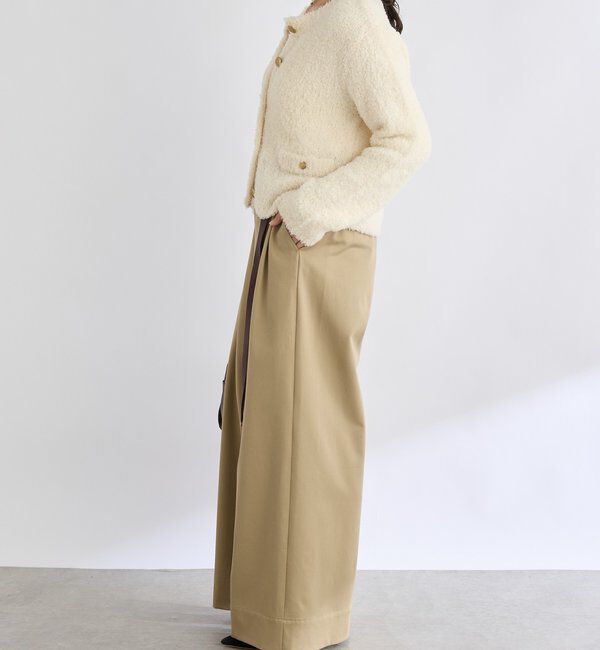  「【抜け感】タックチノワイドパンツ」|チノ|