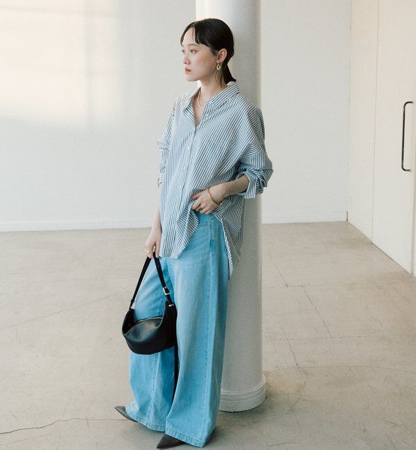  「【RIMH（リムエイチ）】クリーンワイドデニム」|デニム|