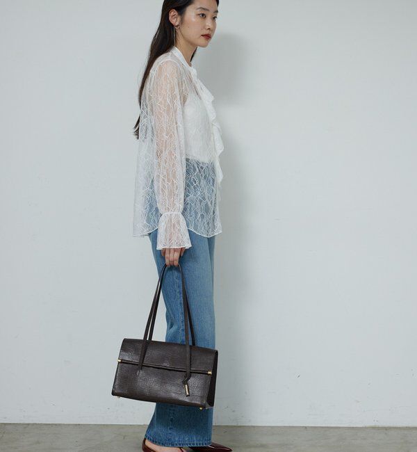  「シアーレースフリルブラウス」|シャツ・ブラウス|