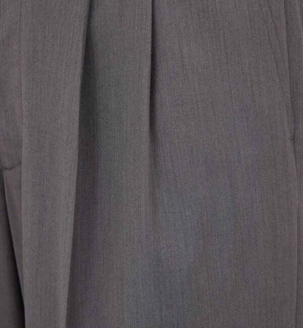  「【手洗い可】タックストレートパンツ」|チノ|