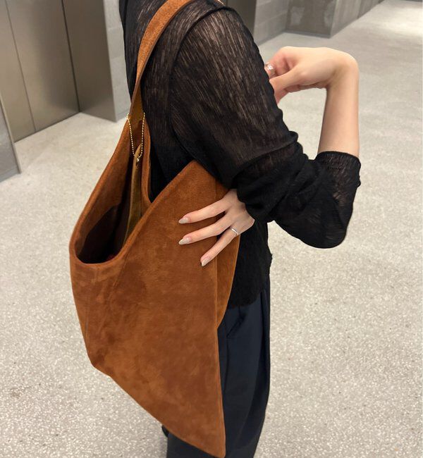  「【再値下げ】スエードワンショルダーバッグ」|ショルダー・メッセンジャー|