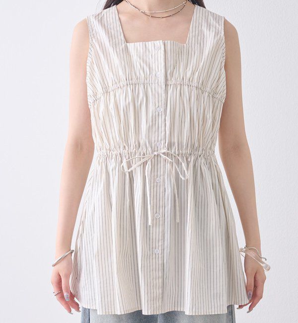  「ストライプタンクブラウス」|シャツ・ブラウス|