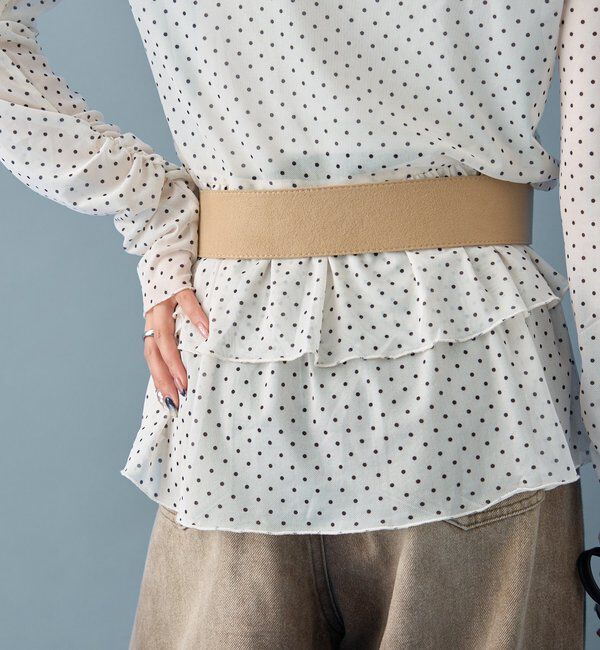  「ドットティアードプルオーバー」|Tシャツ・カットソー|