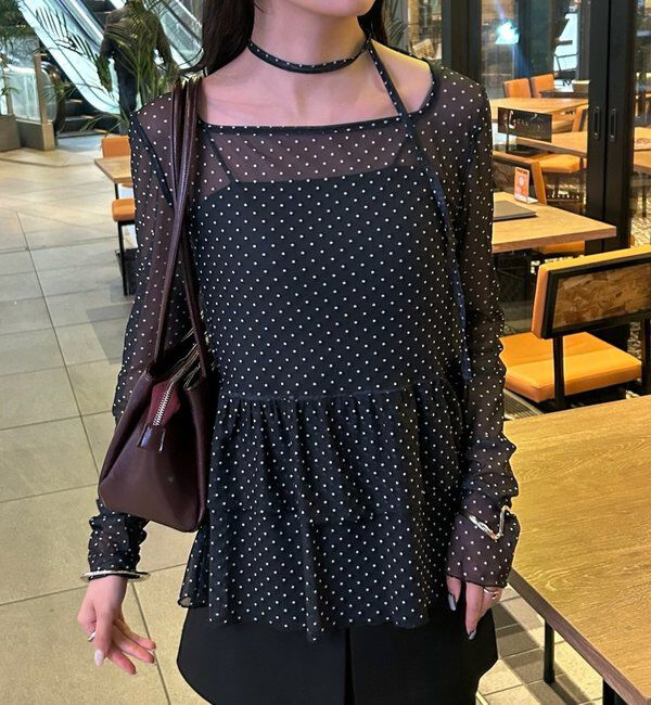  「ドットティアードプルオーバー」|Tシャツ・カットソー|