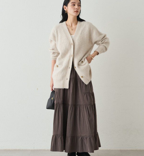  「FURカシミヤニットカーデ」|ニット・セーター|