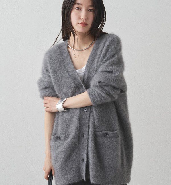  「FURカシミヤニットカーデ」|ニット・セーター|