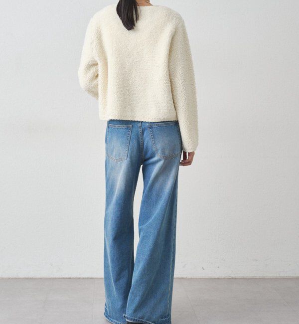  「ウールボアニットコーディガン」|ニット・セーター|