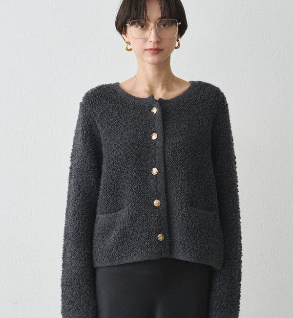  「ウールボアニットコーディガン」|ニット・セーター|
