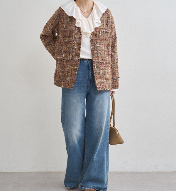  「ミックスツイードジャケット」|ベスト・ジレ|