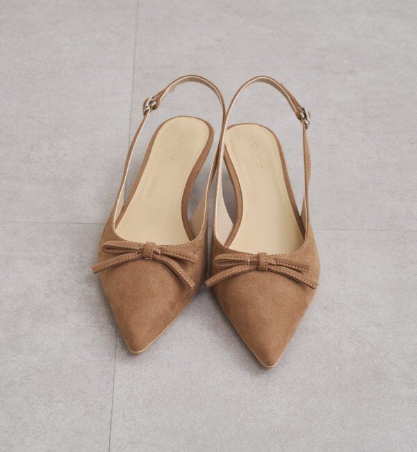  「【GALENA/ガレナ】リボンポインテッドトゥパンプス」|パンプス|