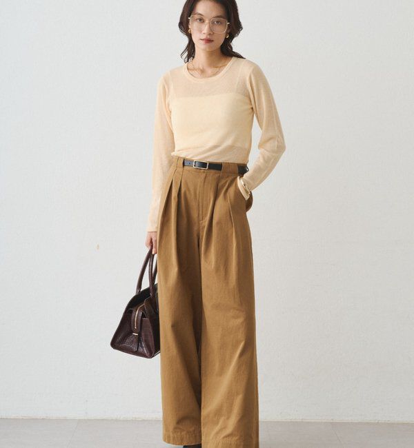  「シアーニットプルオーバー」|ニット・セーター|