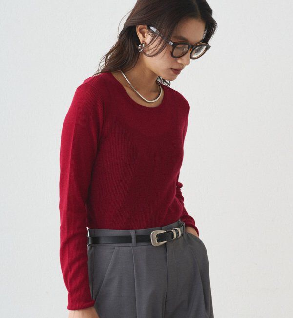  「シアーニットプルオーバー」|ニット・セーター|