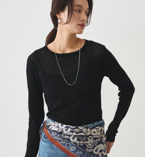  「シアーニットプルオーバー」|ニット・セーター|