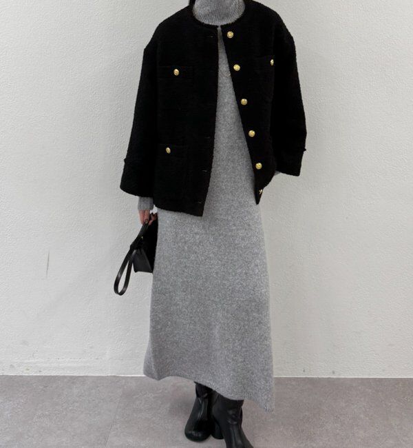  「ハイネックニットワンピース」|ワンピース|