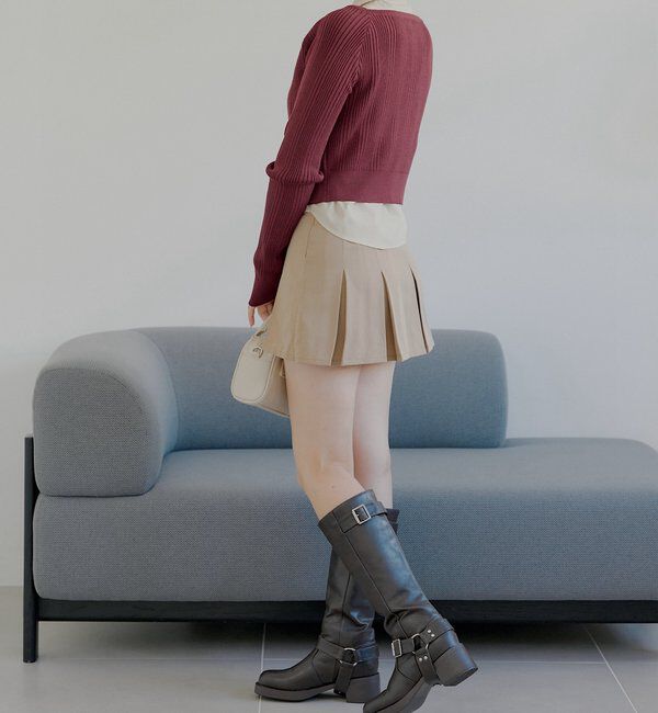  「シャツレイヤード2way カーディガン」|カーディガン|