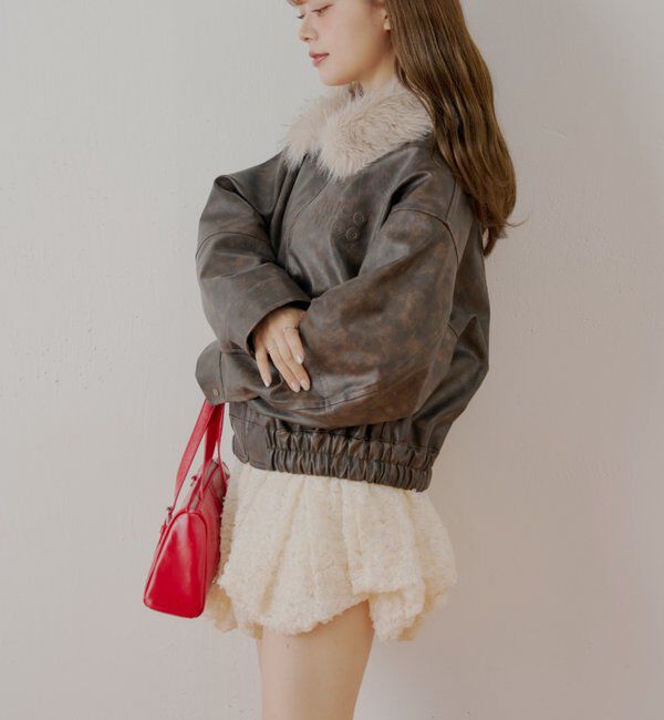  「裾バルーンレースミニスカート」|スカート|