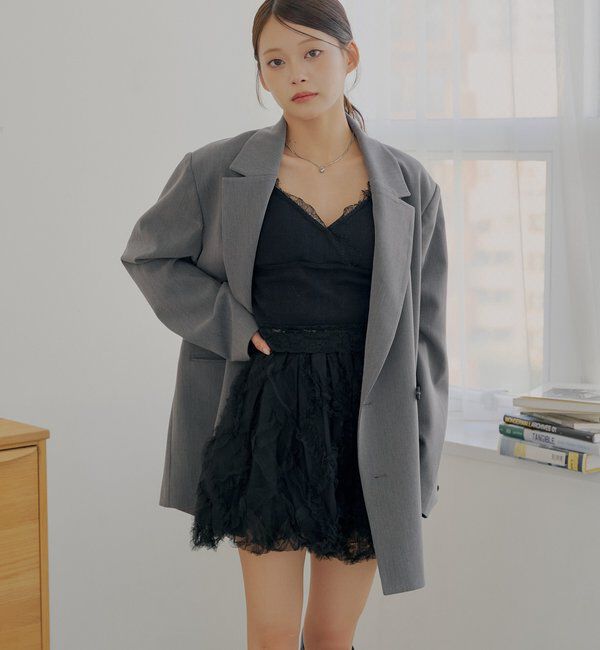  「チュールティアードバルーンショートパンツ」|チノ|