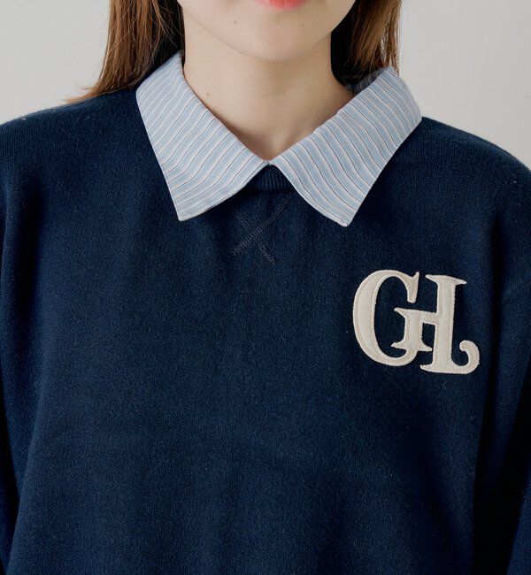  「【マルチway】シャツレイヤードニットワンピース」|ワンピース|